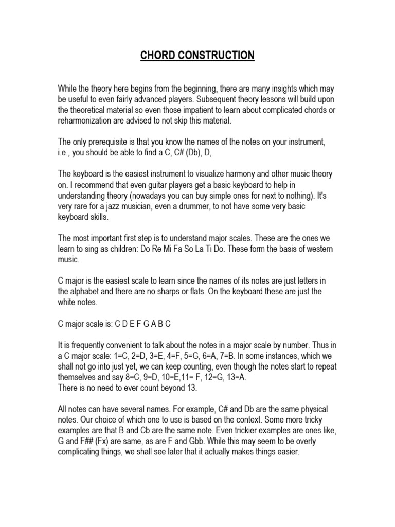 Both The 8 1/2” x 11” Notebook Size Practical Banjo Chord and Fretboard  Chart and Chart of Harmony, Chord Building and Music Theory Equations –  Screaming Deal, image size:768x1024