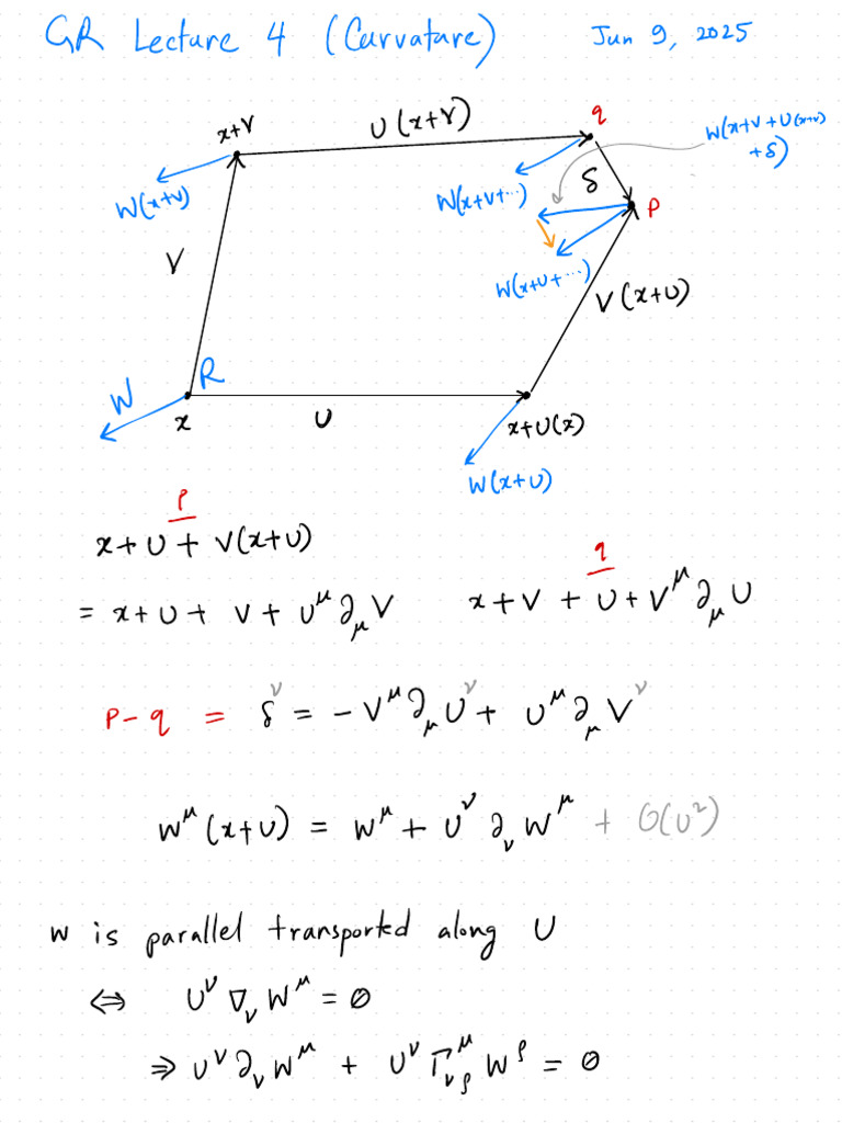 Curvature and Ricci Tensor Overview | PDF | Redshift | Geometry