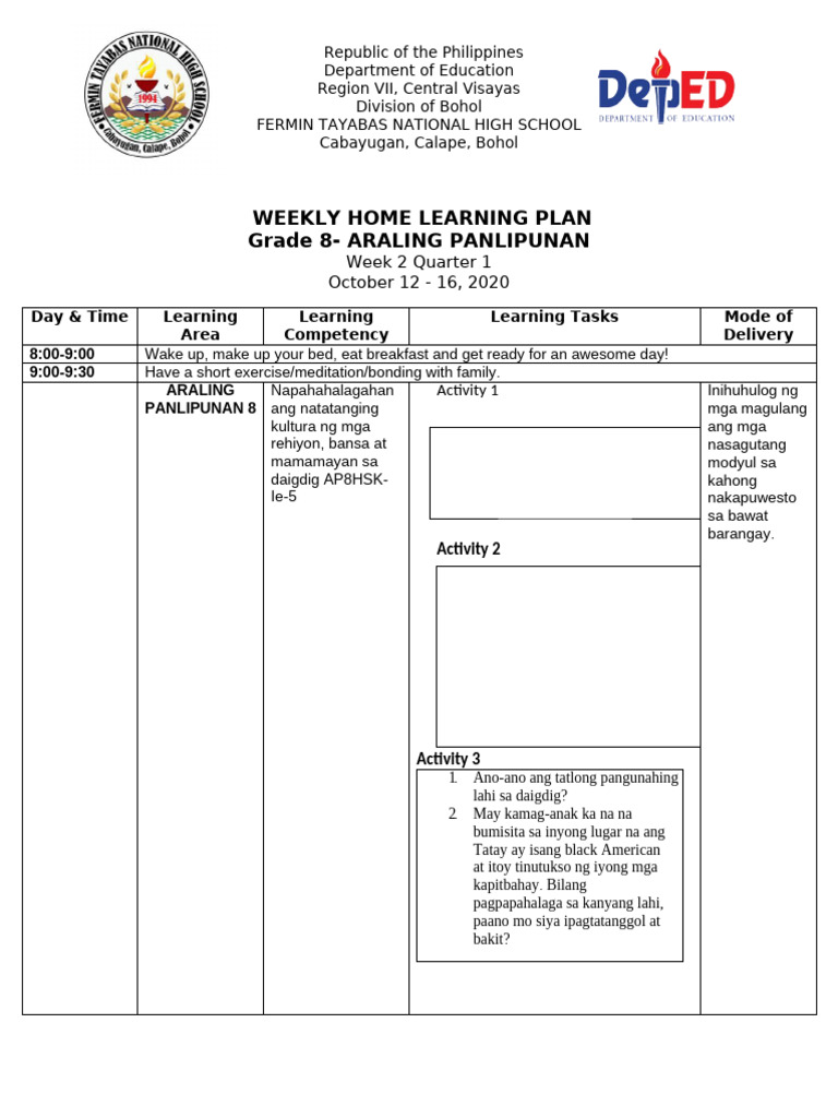 Ap 8 Week 2 | PDF