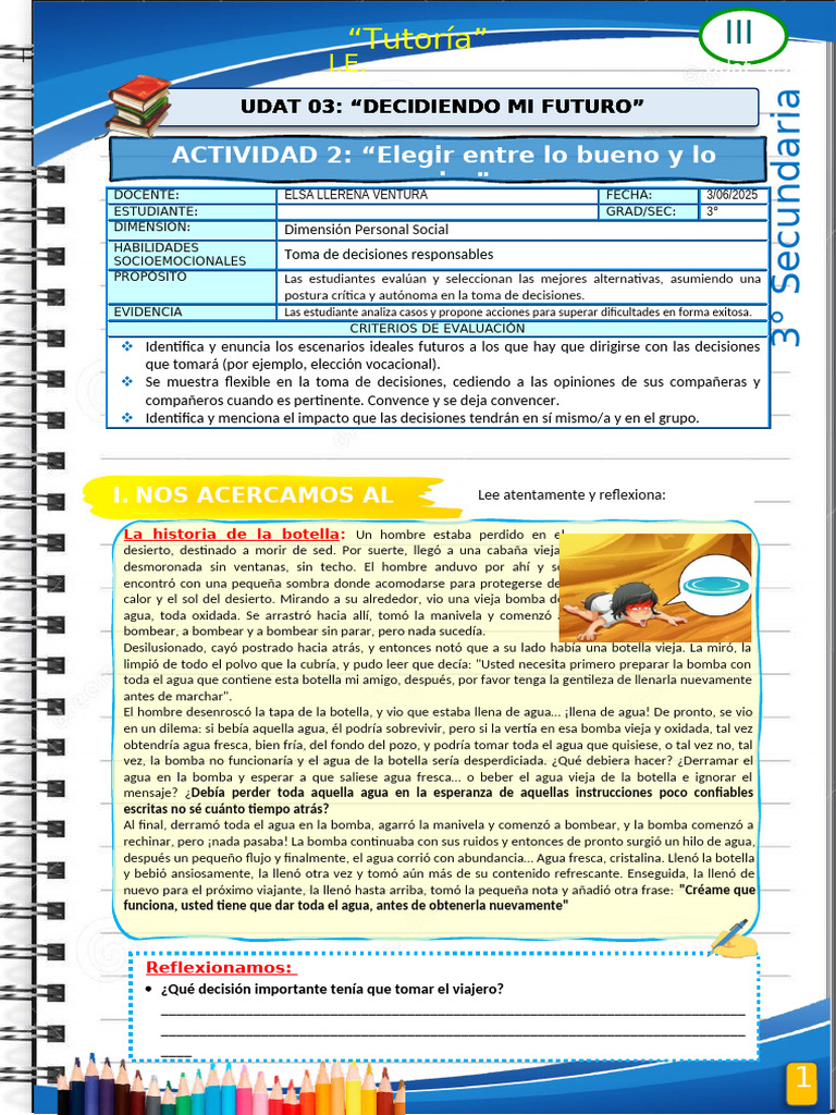 Toma de Decisiones en Secundaria | PDF | Toma de decisiones