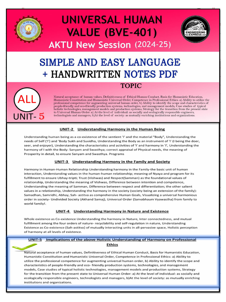 Uhv Unit-5 | PDF