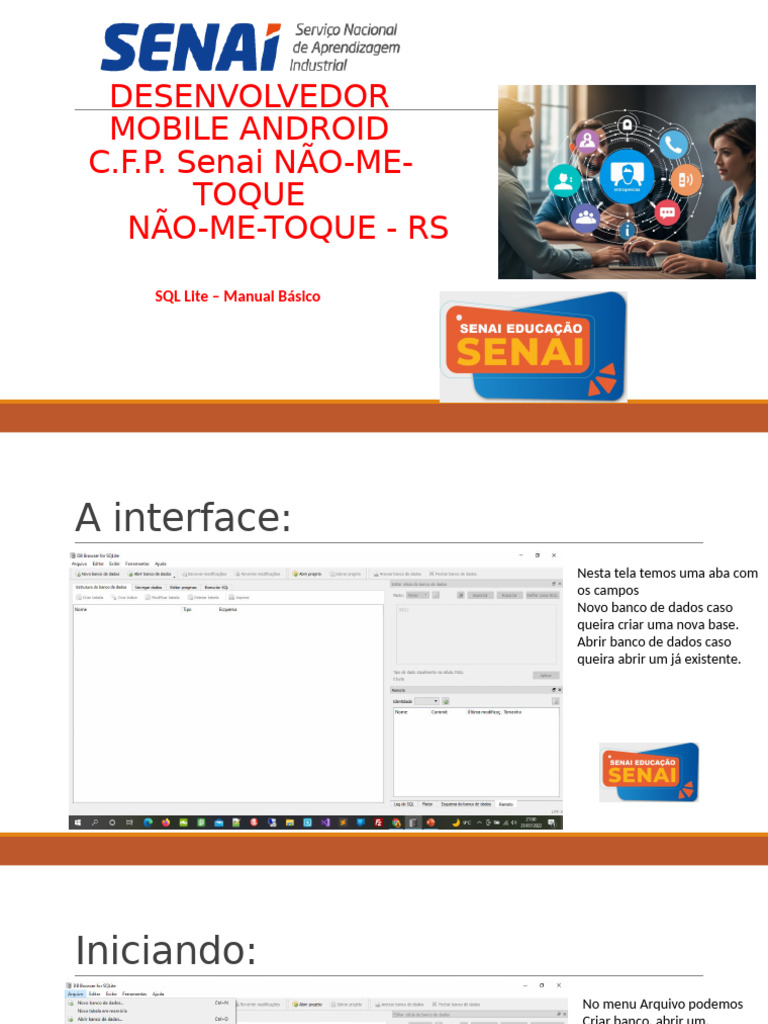 Manual Básico de SQL Lite para Android | PDF | Tabela (banco de dados ...