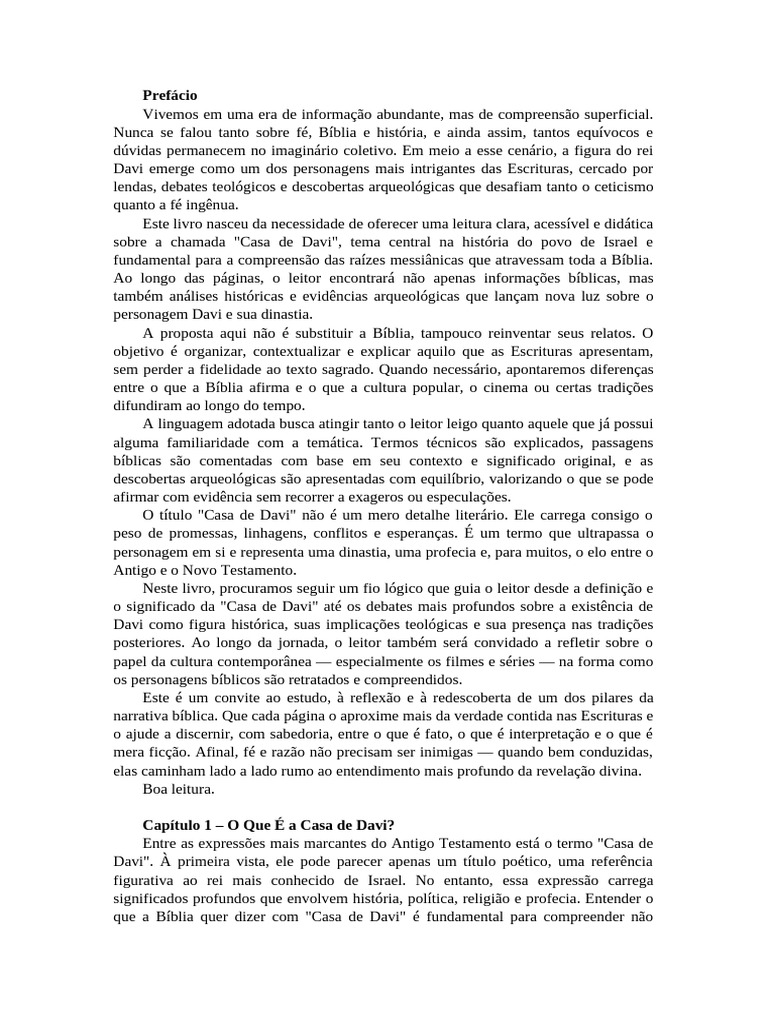 Entendendo a Casa de Davi na Bíblia | PDF | Bíblia | Davi