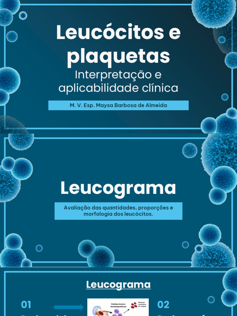 Leucocitos e Plaquetas | PDF | Glóbulo branco | Linfócito