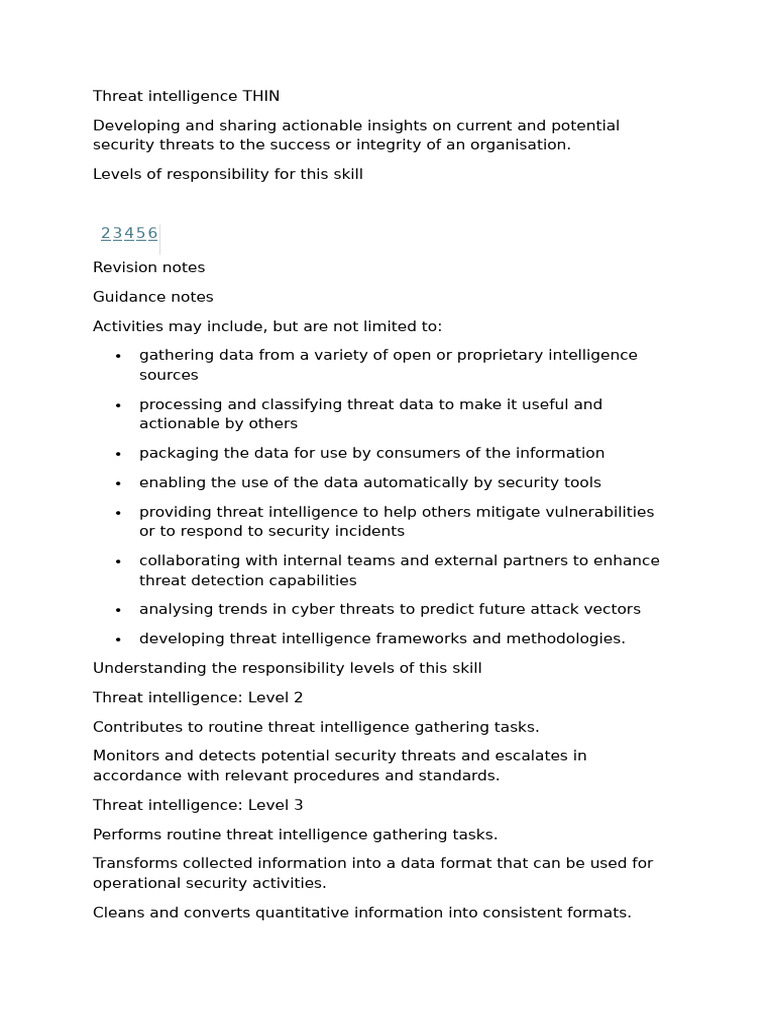 Threat Intelligence Process Overview | PDF | Information | Intelligence