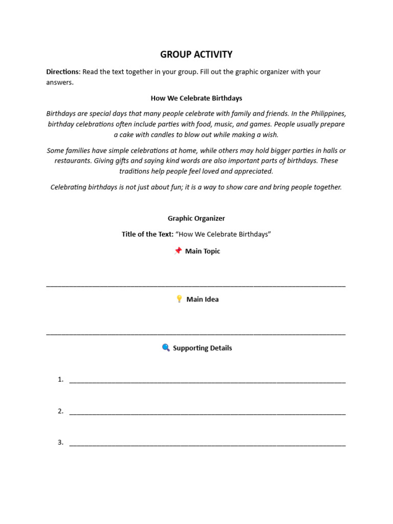 English 4 - Group Activity | PDF