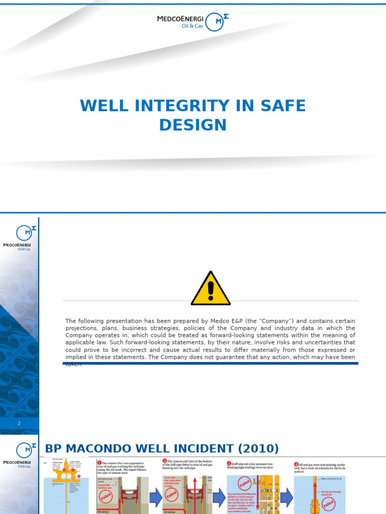 Well Integrity and Safety Design Overview | PDF