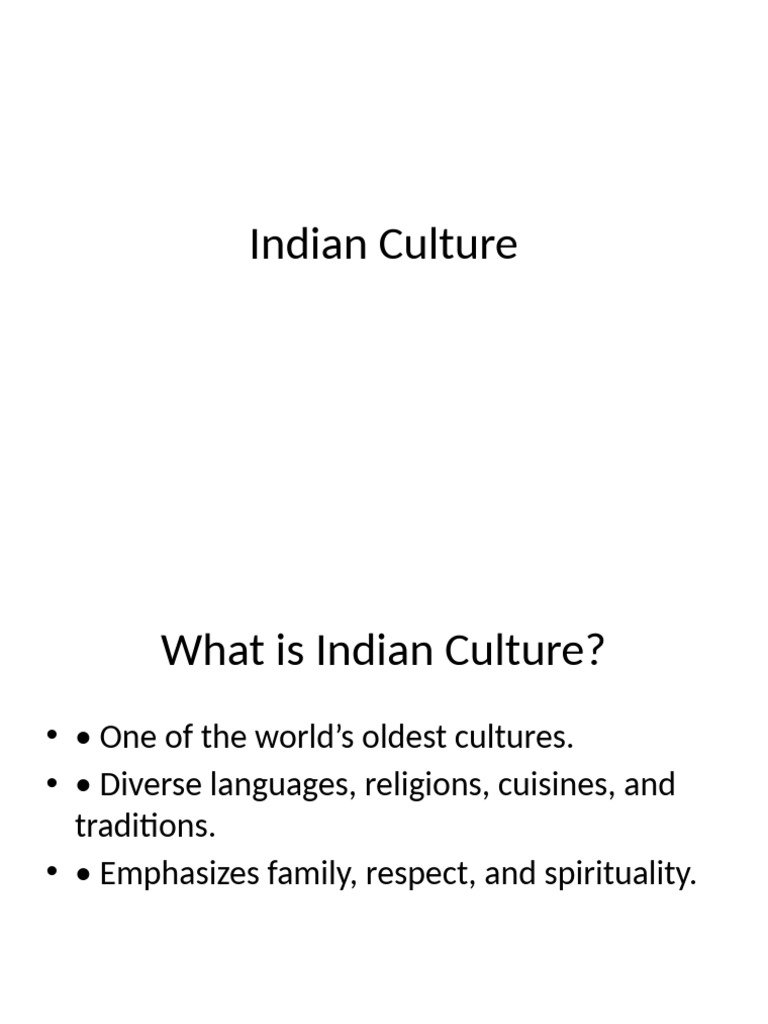 Overview of Indian Culture and Traditions | PDF