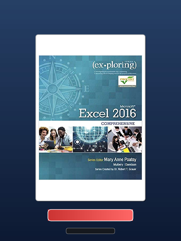 Exploring Microsoft Office Excel 2016 Comprehensive 1st Edition Test ...