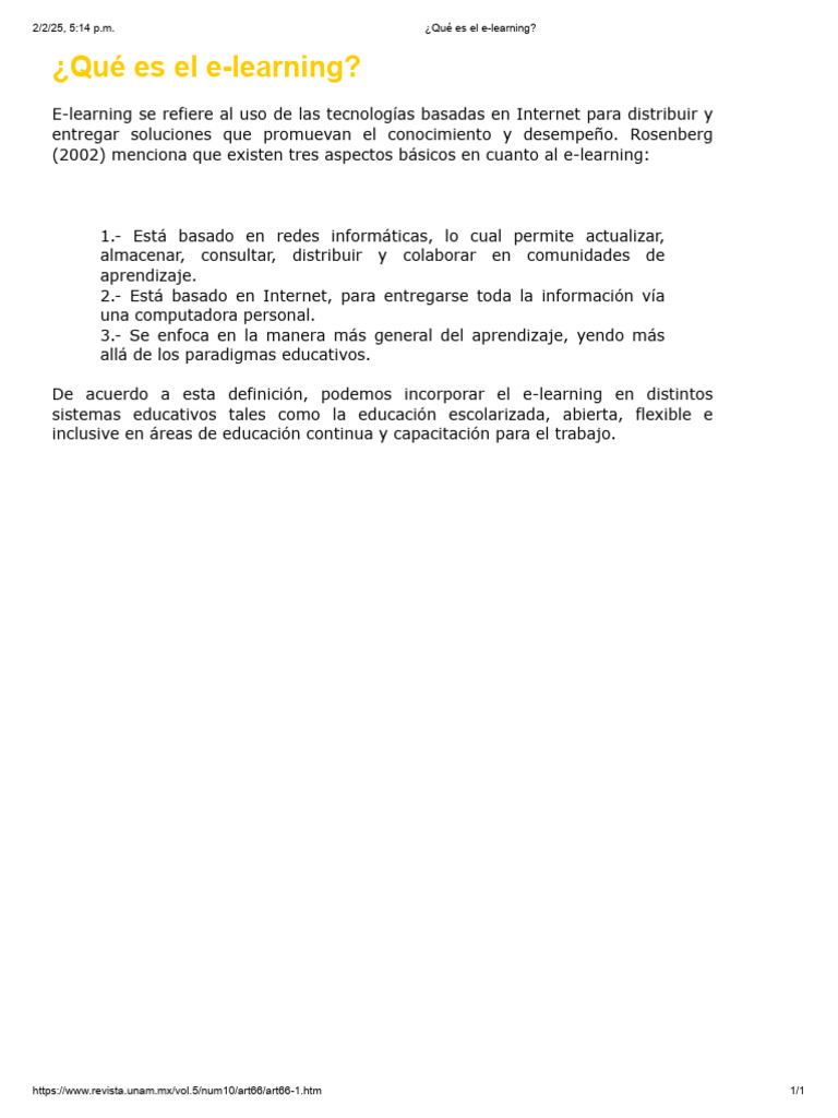 Qué Es El E Learning Pdf