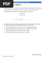 6th Grade Math STAAR Practice Test | PDF | Mathematics