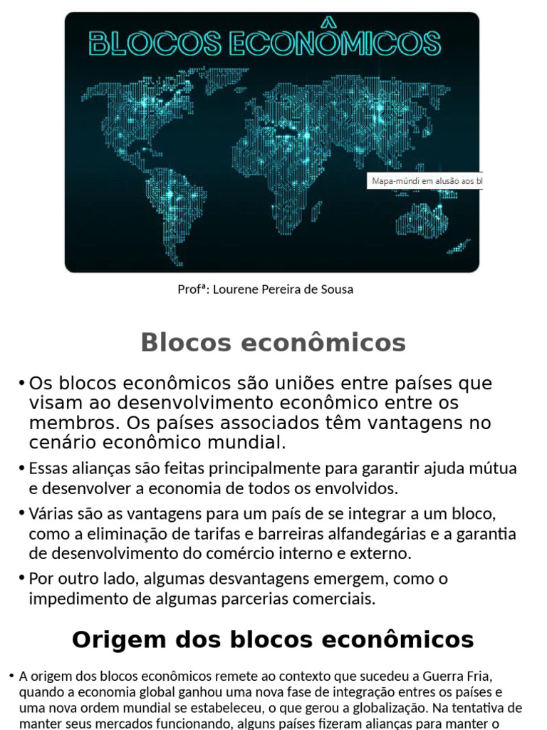 Blocos Econômicos: Tipos e Vantagens | PDF | Economia | Ásia