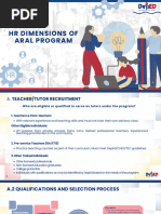 Aral Program Tutor Compensation Guide | PDF