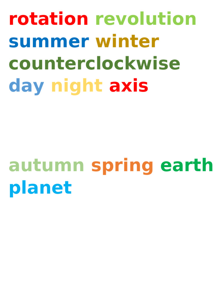 COT Activity Earth's Rotation | PDF