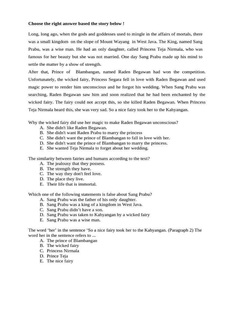 Bank Soal Bhs Inggris 2024 | PDF