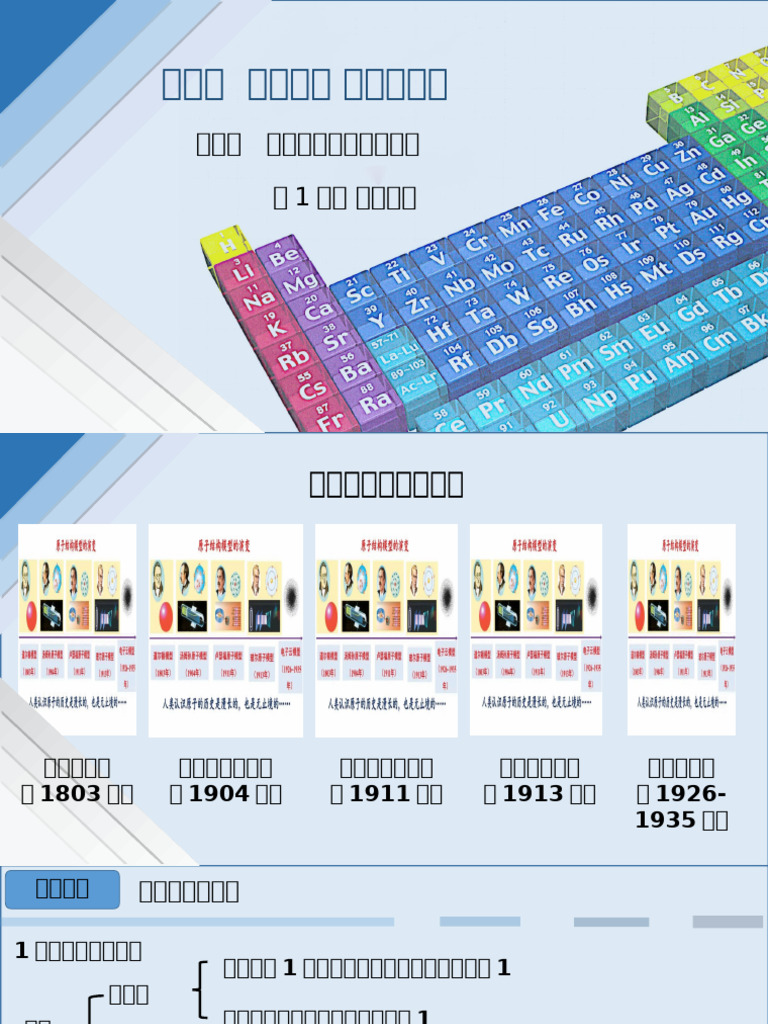 4-1 原子结构与元素周期表 | PDF