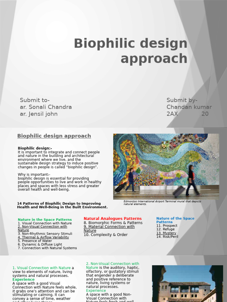 Biophilicdesignapproach 210825161018 | PDF | Senses | Perception