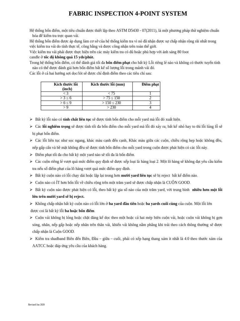 4 Point System (1 VNM | PDF