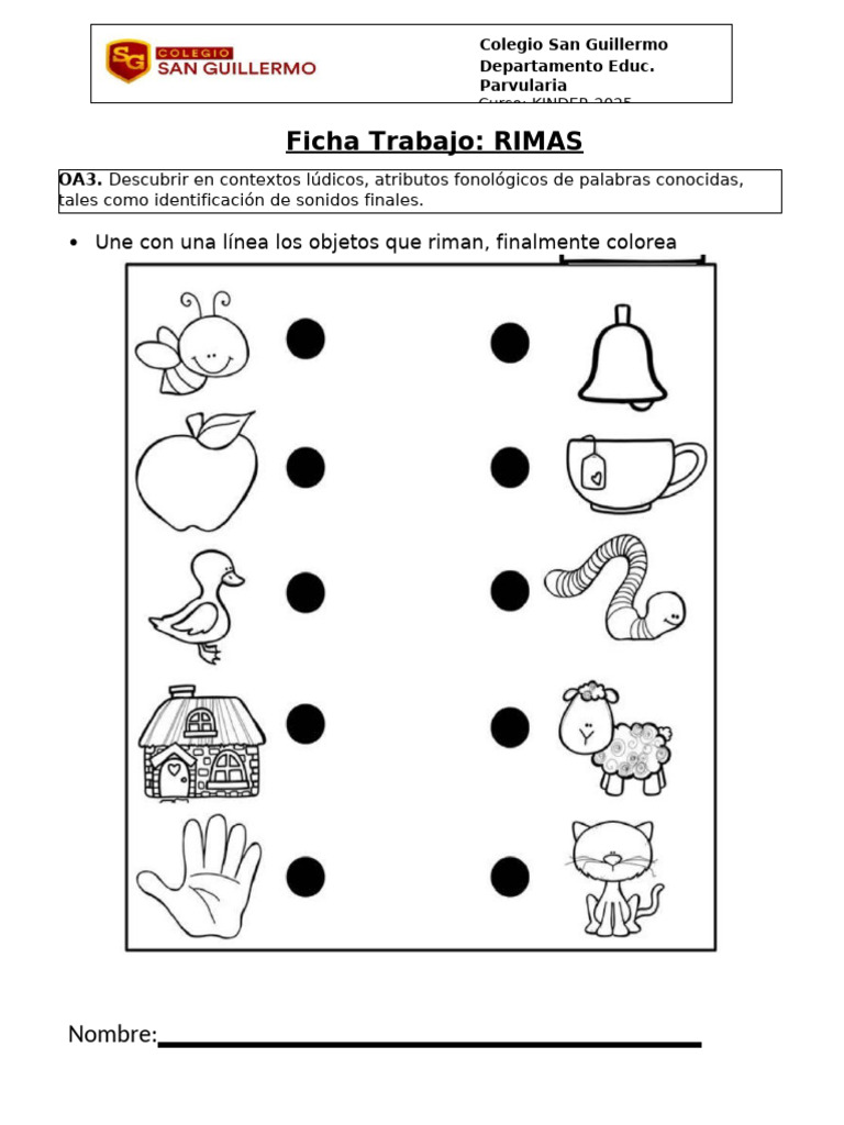 Ficha Rimas Pdf