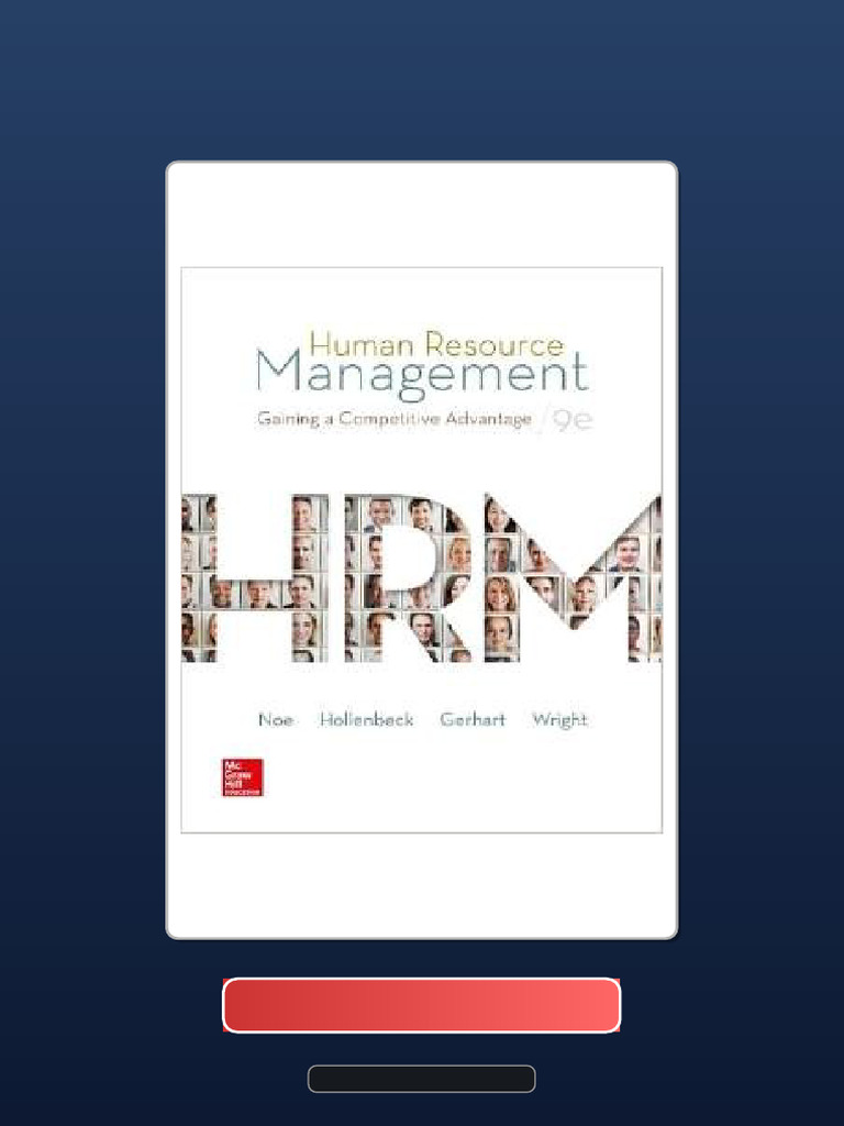 Human Resource Management Gaining A Competitive Advantage 9th Edition ...