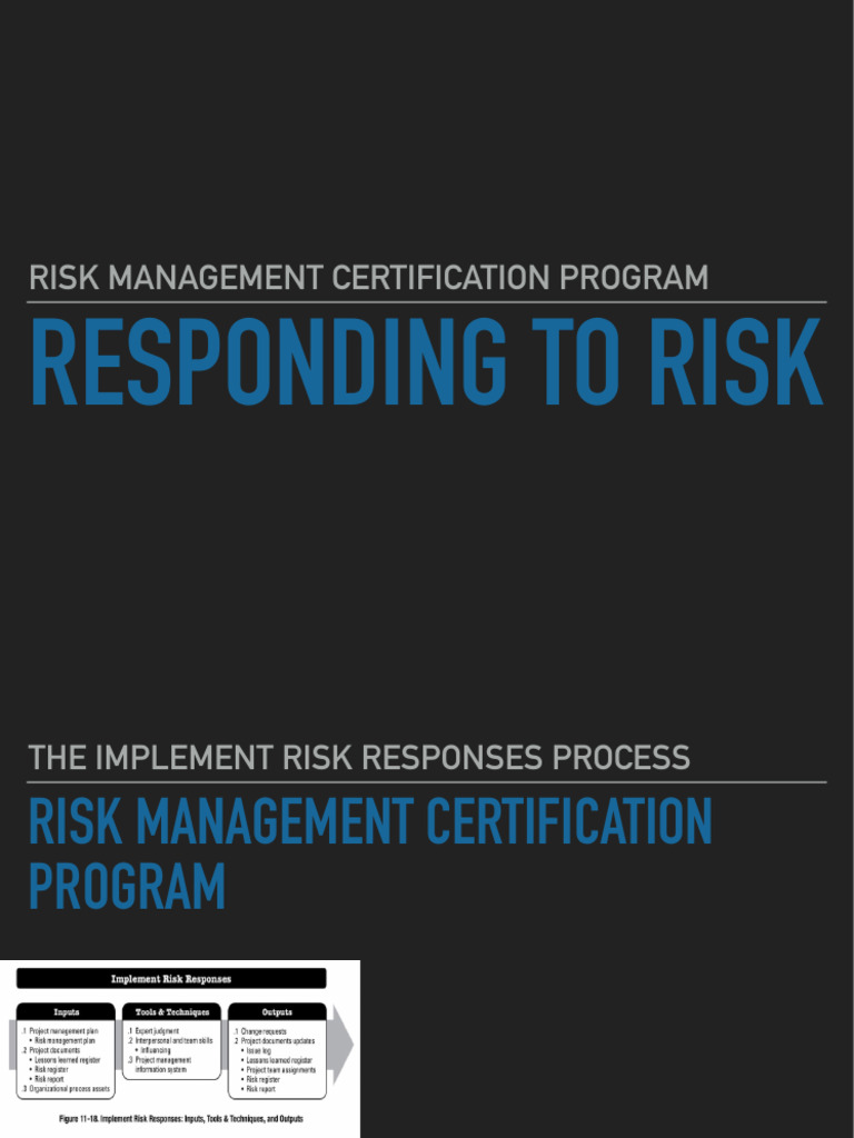 Implementing Risk Responses in Projects | PDF | Project Management | Risk
