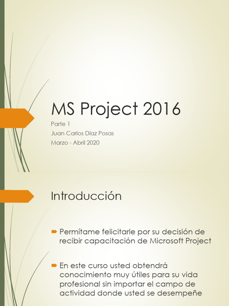 Curso MS Project 2016: Gestión de Proyectos | PDF | Gestión de ...