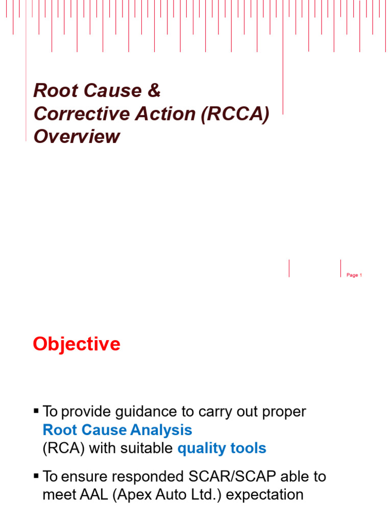 RCCA Process for Quality Improvement | PDF
