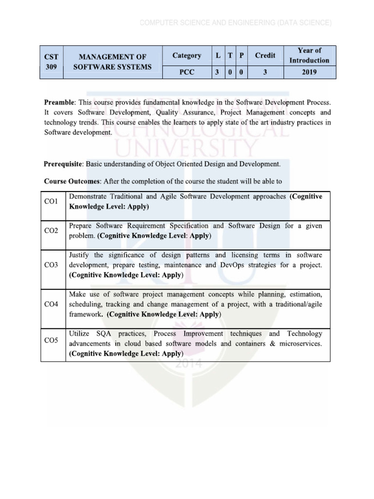Management of Software Systems | PDF