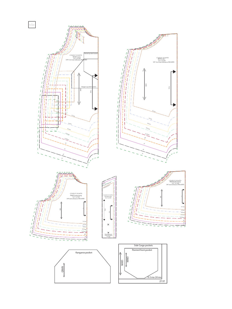 Charlie Romper Sewing Instructions | PDF | Clothing
