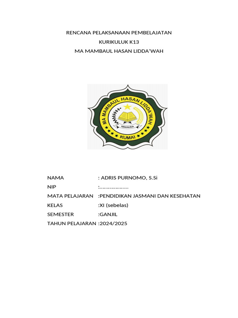 Sampul RPP | PDF