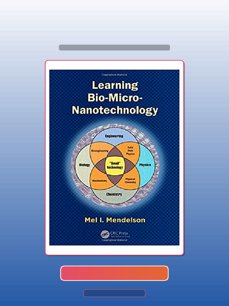 Learning Bio Micro Nanotechnology 1st Mendelson PDF Download | PDF ...