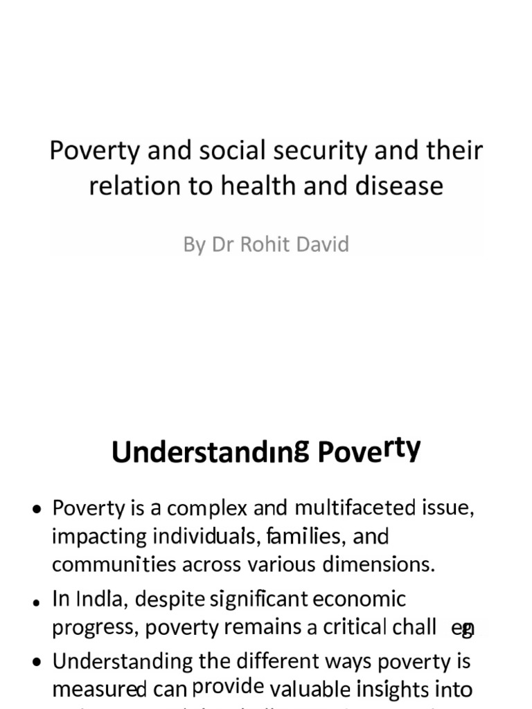 Poverty Health and Social Security | PDF | Poverty | Poverty & Homelessness