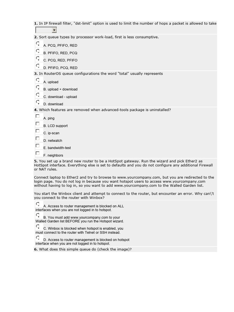 Understanding RouterOS Queue Configurations | PDF | Router (Computing ...