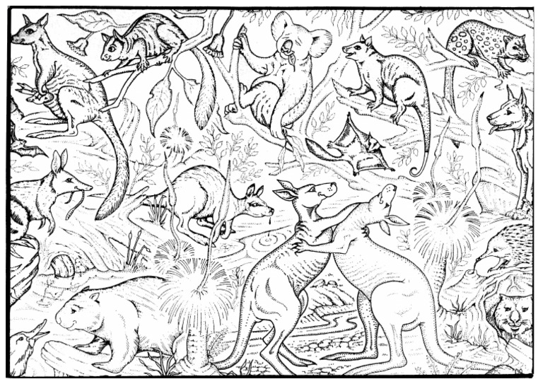 Australian Colouring in Sheet | PDF