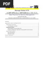 Manage Global Atp in Sap Apo