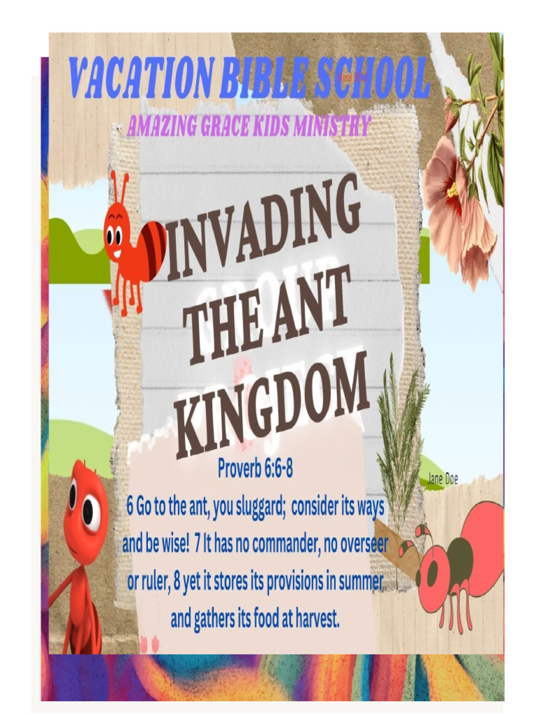 Vbs 2024 Invading The Ant Kingdom 075154 | PDF | Noah | Noah's Ark
