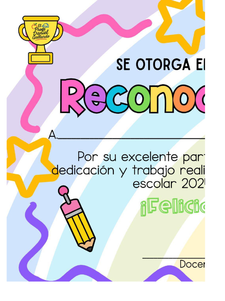 Reconocimientos Preescolar | PDF