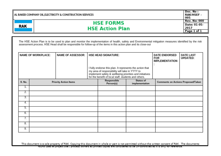 HSE Action Plan Overview | PDF | Chess Theory | Chess