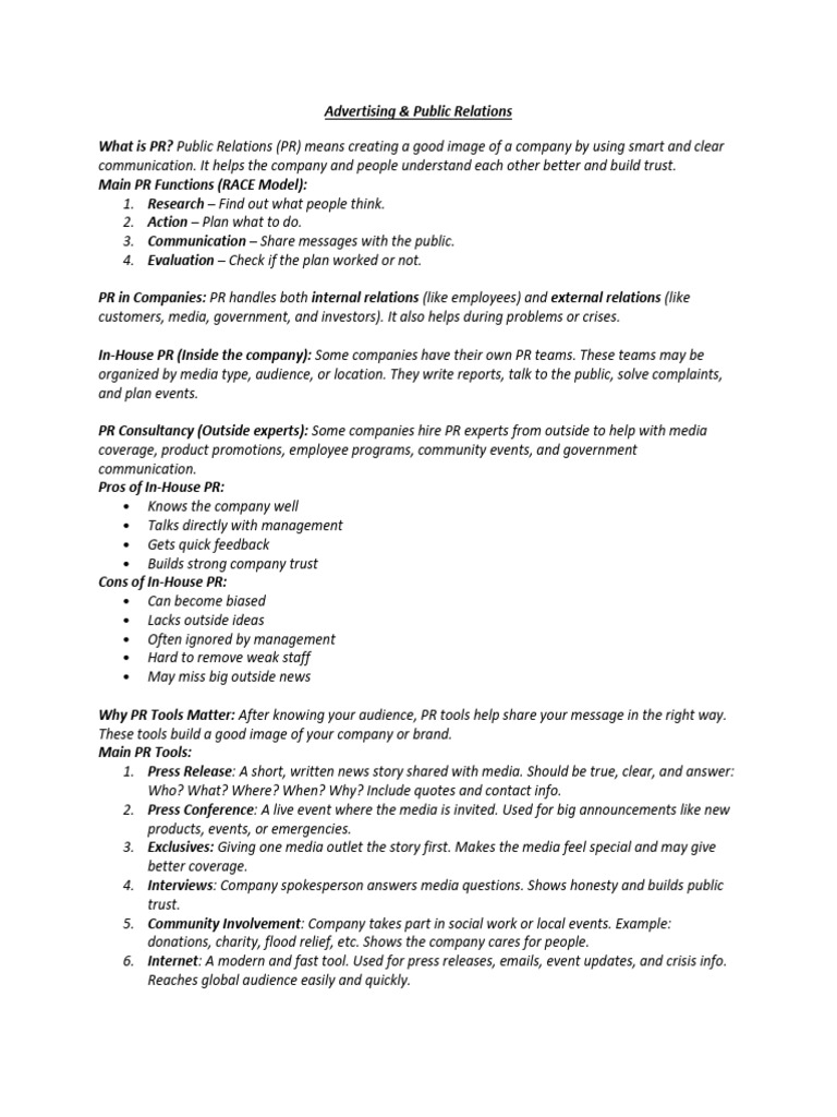 Advertising & Public Relations | PDF | Public Relations | Advertising