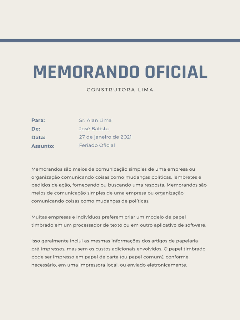 Guia Prático sobre Memorandos Empresariais | PDF