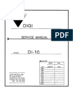 DI-10 Service Manual