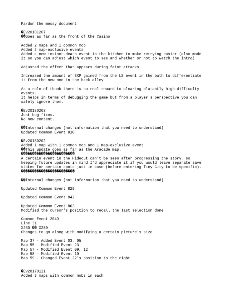 Notes Update Information History Pdf