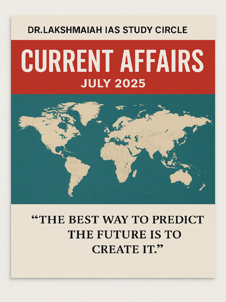 Current Affairs July 2025 | PDF | Fair Use | Fair Dealing