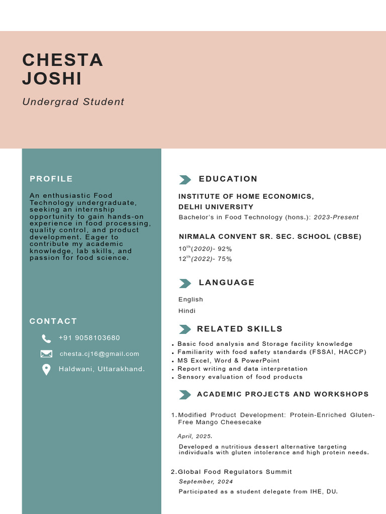 Chesta s Resume PDF - 1