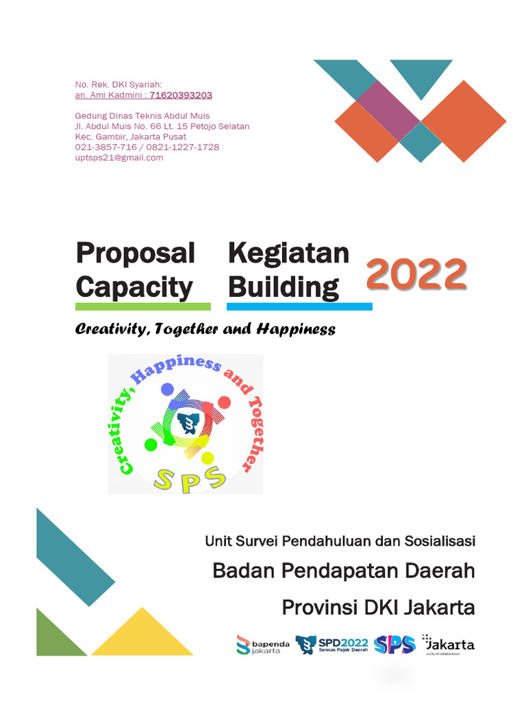 Proposal Capacity Building Bapenda DKI | PDF