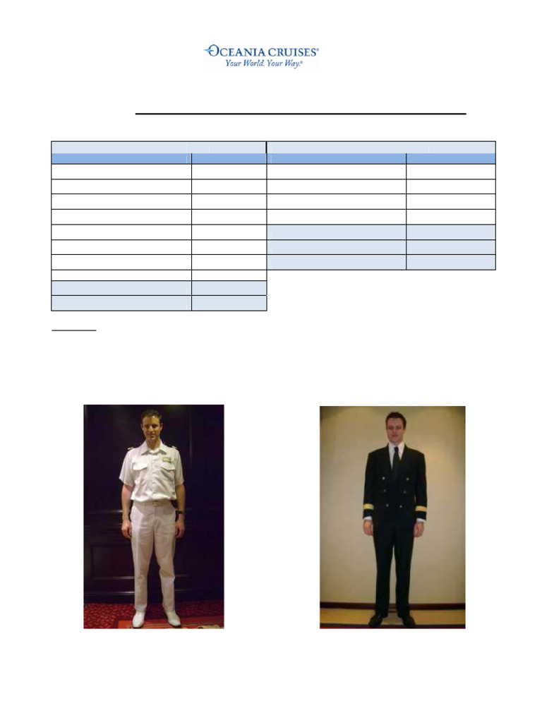 Male Assistant Systems Manager Uniforms | PDF
