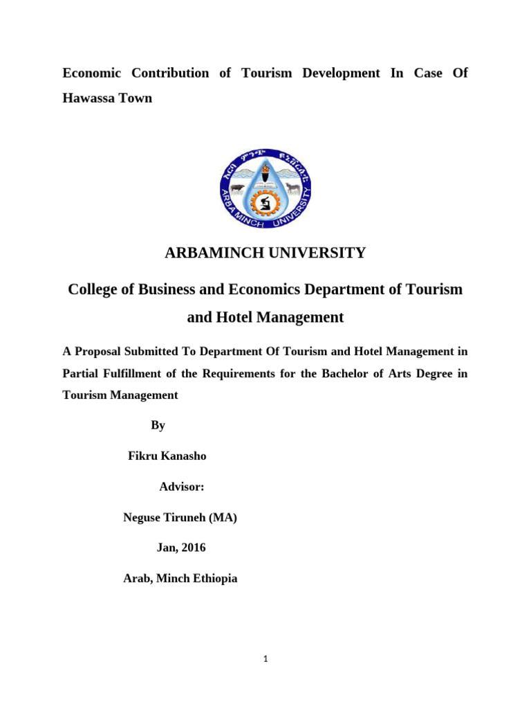Economic Impact of Tourism in Hawassa | PDF | Tourism | Fiscal Multiplier