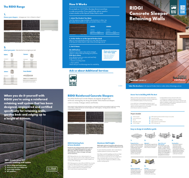 RIDGI Retaining Wall Installation Guide | PDF | Drainage | Wall