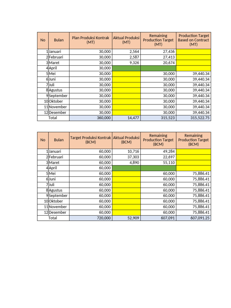 Target Tahunan | PDF