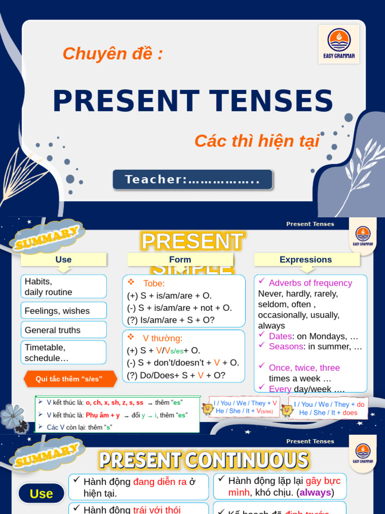 Present Tenses | PDF